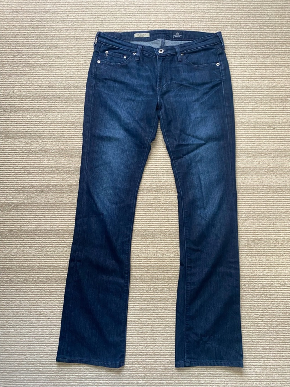 AG Adriano Goldschmied Boot Cut “The Ballad” Slim Boot Dark Wash Flare Jeans 30